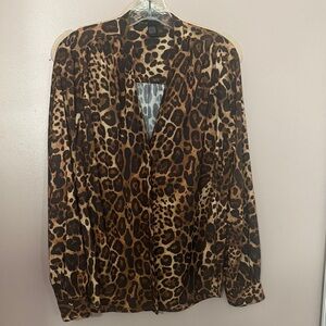 Express Leopard Print Blouse